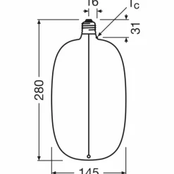 Luminaires Osram E27 4.8 Watt blanc chaud dimmable 100 Lumen