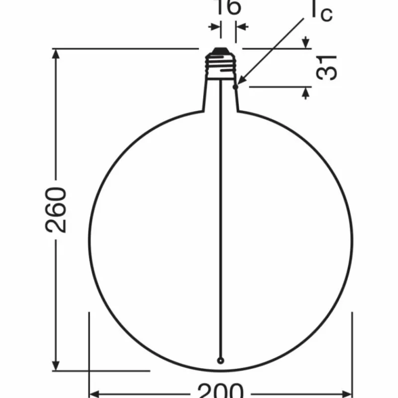 Luminaires Osram E27 4.8 Watt blanc chaud dimmable 100 Lumen