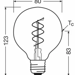 Luminaires Osram E27 8 Watt blanc chaud dimmable 806 Lumen