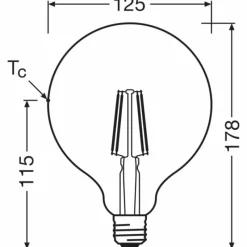 Luminaires Osram E27 7 Watt blanc neutre 806 Lumen