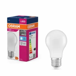 Luminaires Osram E27 LED 4.9 Watt blanc neutre 470 Lumen