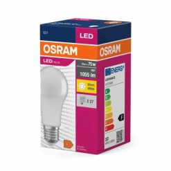 Luminaires Osram E27 LED 10 Watt blanc chaud 1055 Lumen