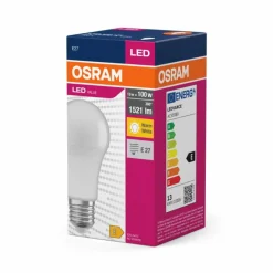 Luminaires Osram E27 LED 13 Watt blanc chaud 1521 Lumen
