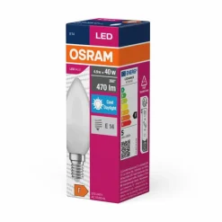 Luminaires Osram E14 LED 4.9 Watt blanc lumière du jour 470 Lumen