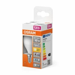 Luminaires Osram E14 LED 4.9 Watt blanc chaud 470 Lumen
