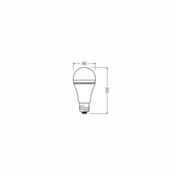 Luminaires Osram E27 LED 8 Watt blanc chaud 806 Lumen