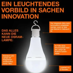 Luminaires Osram E27 LED 8 Watt blanc neutre 806 Lumen