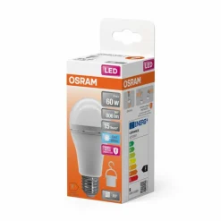 Luminaires Osram E27 LED 8 Watt blanc neutre 806 Lumen