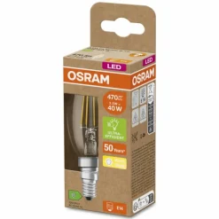 Luminaires Osram E14 LED 2.5 Watt blanc chaud 470 Lumen