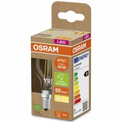 Luminaires Osram E14 LED 2.5 Watt blanc chaud 470 Lumen