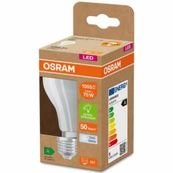 Luminaires Osram E27 LED 5 Watt blanc neutre 1055 Lumen