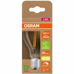 Luminaires Osram E27 LED 8.2 Watt blanc chaud dimmable 1521 Lumen
