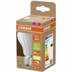Luminaires Osram E27 LED 2.6 Watt blanc chaud dimmable 481 Lumen