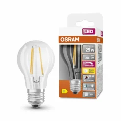 Luminaires Osram E27 LED 2.2 Watt blanc chaud dimmable 300 Lumen