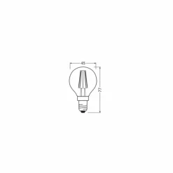 Luminaires Osram E14 LED 2.2 Watt blanc chaud dimmable 300 Lumen
