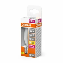 Luminaires Osram E14 LED 5.5 Watt blanc chaud dimmable 806 Lumen