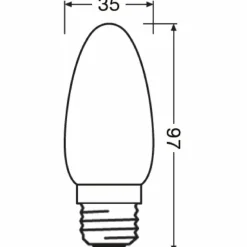 Luminaires Osram E27 LED 4 Watt blanc neutre 470 Lumen