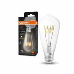 Luminaires Osram E27 LED 4.8 Watt blanc chaud dimmable 470 Lumen