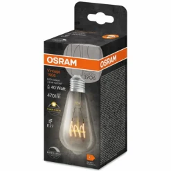Luminaires Osram E27 LED 4.8 Watt blanc chaud dimmable 470 Lumen