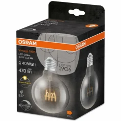 Luminaires Osram E27 LED 4.8 Watt blanc chaud dimmable 470 Lumen