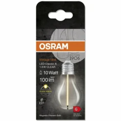 Luminaires Osram E27 LED 1.8 Watt blanc chaud 100 Lumen