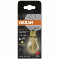 Luminaires Osram E27 LED 1.8 Watt blanc chaud 80 Lumen