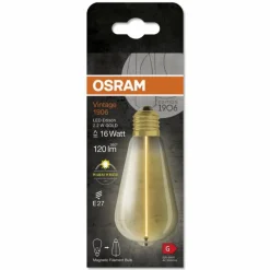 Luminaires Osram E27 LED 2.2 Watt blanc chaud 120 Lumen