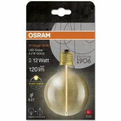 Luminaires Osram E27 LED 2.2 Watt blanc chaud 120 Lumen
