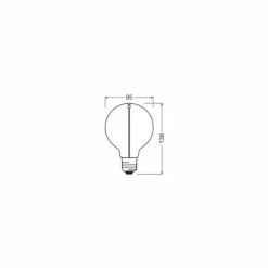 Luminaires Osram E27 LED 2.2 Watt blanc chaud 120 Lumen