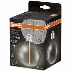 Luminaires Osram E27 LED 2.2 Watt blanc chaud 60 Lumen