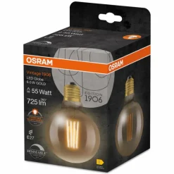 Luminaires Osram E27 LED 6.5 Watt blanc chaud dimmable 725 Lumen