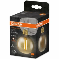 Luminaires Osram E27 LED 7.2 Watt blanc chaud dimmable 806 Lumen