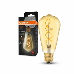 Luminaires Osram E27 LED 4 Watt blanc chaud 300 Lumen