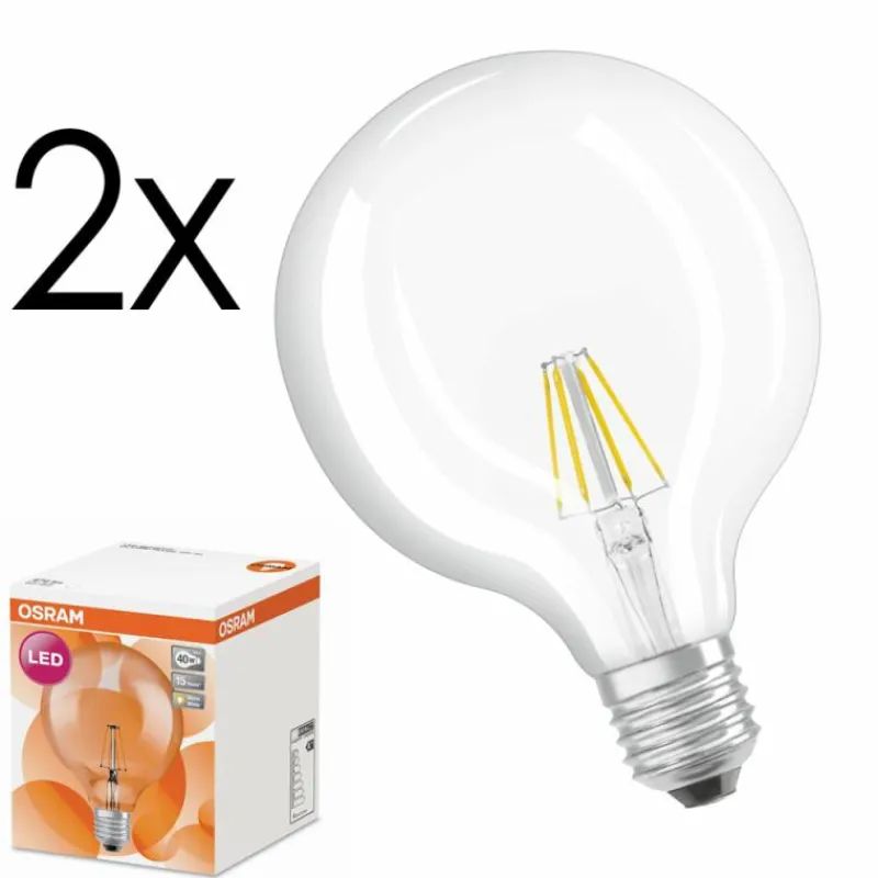 Luminaires Osram E27 LED 4 Watt blanc chaud 470 Lumen