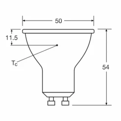 Luminaires Osram GU10 LED 6.9 Watt blanc neutre 620 Lumen