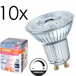 Luminaires Osram GU10 LED 4.5 Watt blanc neutre dimmable 350 Lumen
