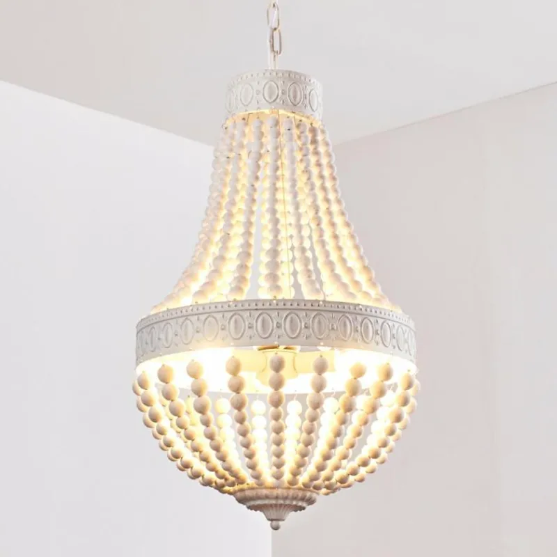 Luminaires Orientaux-hofstein Lustre Ararat Blanc, 3 lumières