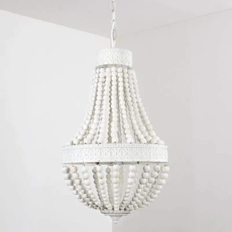 Luminaires Orientaux-hofstein Lustre Ararat Blanc, 3 lumières