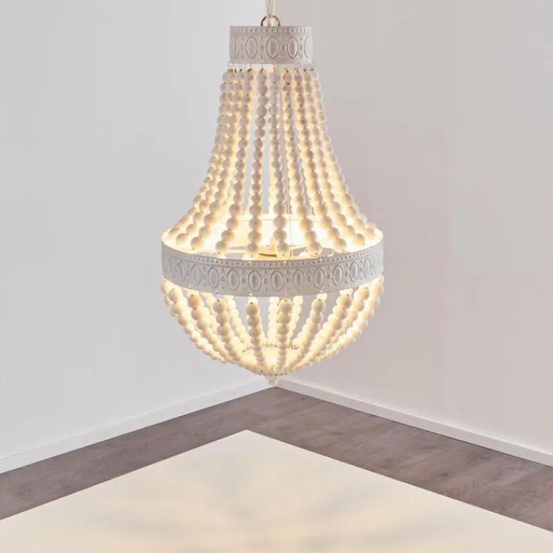 Luminaires Orientaux-hofstein Lustre Ararat Blanc, 3 lumières