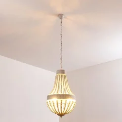Luminaires Orientaux-hofstein Lustre Ararat Blanc, 3 lumières