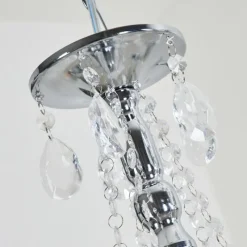 Luminaires Rustiques-hofstein Lustre Cheop Chrome, Transparent, 5 lumières