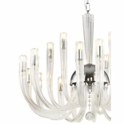 Luminaires Globo Lighting Lustre Globo AKKO Chrome, 18 lumières