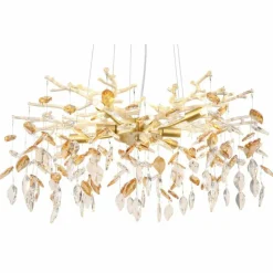 Lampes Dorées-Luminaires Globo Lighting Lustre Globo DANNA Or, 8 lumières