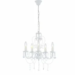 Luminaires Globo Lighting Lustre Globo PINJA Blanc, 5 lumières* Lustres