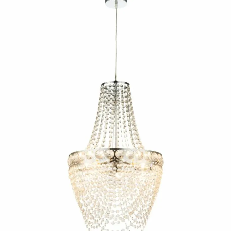 Lampe Turque-Luminaires Globo Lighting Lustre Globo STROMBOLI Chrome, Clair, 3 lumières