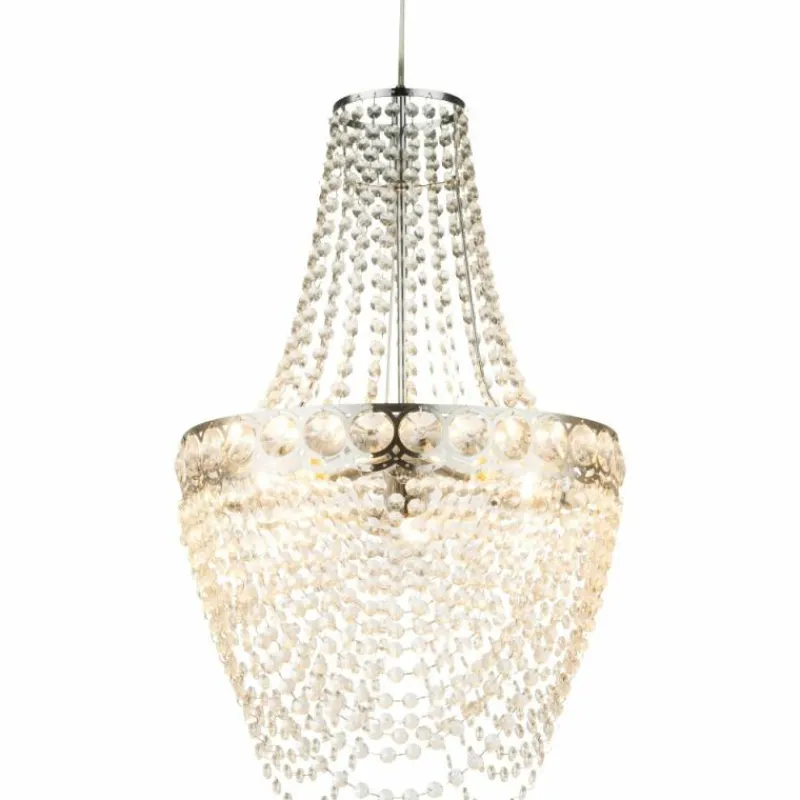 Lampe Turque-Luminaires Globo Lighting Lustre Globo STROMBOLI Chrome, Clair, 3 lumières