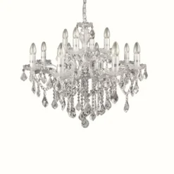 Luminaires Ideallux Lustre Ideal Lux FLORIAN Chrome, 12 lumières