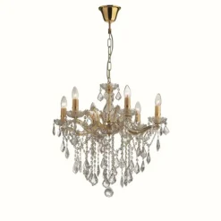 Luminaires Ideallux Lustre Ideal Lux FLORIAN Or, 6 lumières