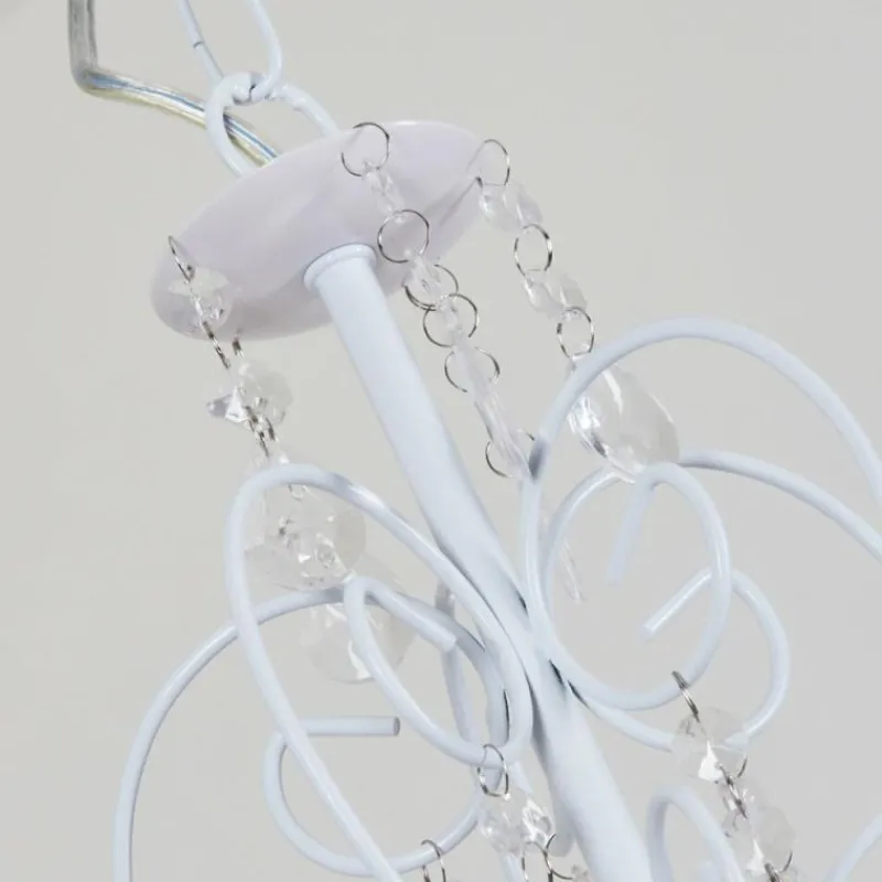 Luminaires Rustiques-hofstein Lustre Ksim Blanc, 5 lumières