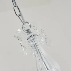 Luminaires Rustiques-hofstein Lustre Malmback Chrome, Transparent, 5 lumières